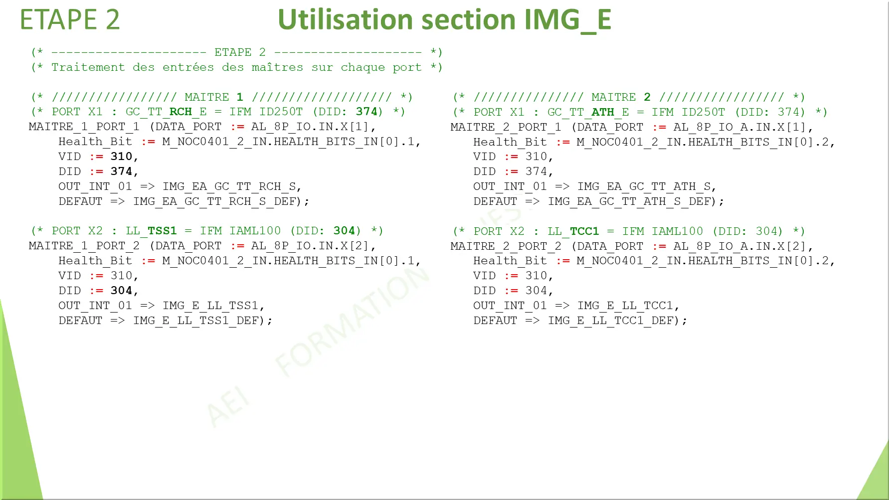 Utilisation section IMG_E